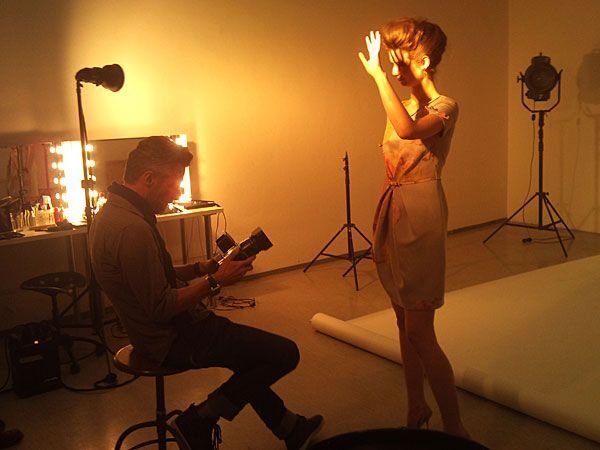 Eine "Backstage"-Szene beim Popp & Kretschmer-Shooting Eine "Backstage"-Szene beim Popp & Kretschmer-Shooting