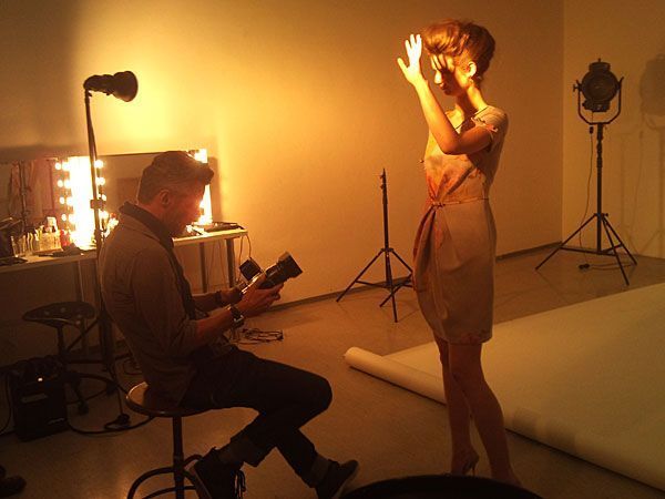 Eine "Backstage"-Szene beim Popp & Kretschmer-Shooting