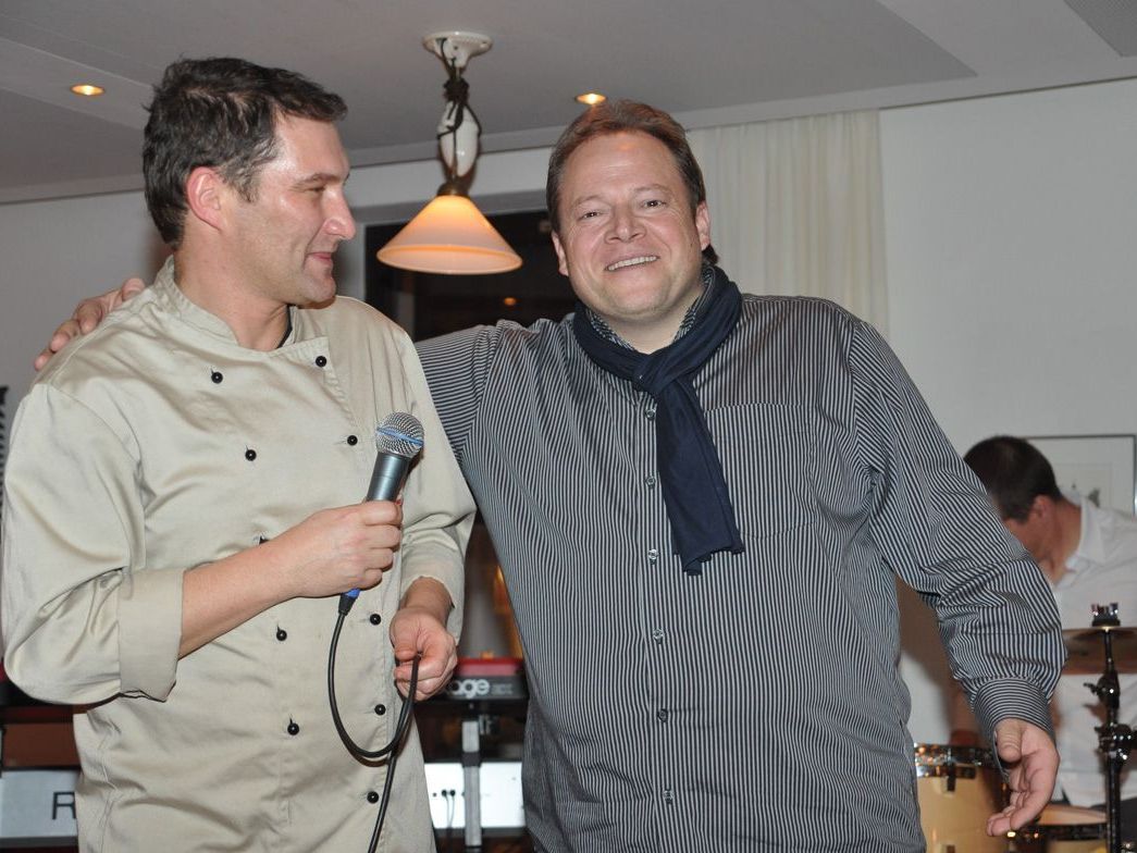 Klaus Pleifer und Mario Borelli luden zum "Schlemmen mit Klängen". Klaus Pleifer und Mario Borelli luden zum "Schlemmen mit Klängen".
