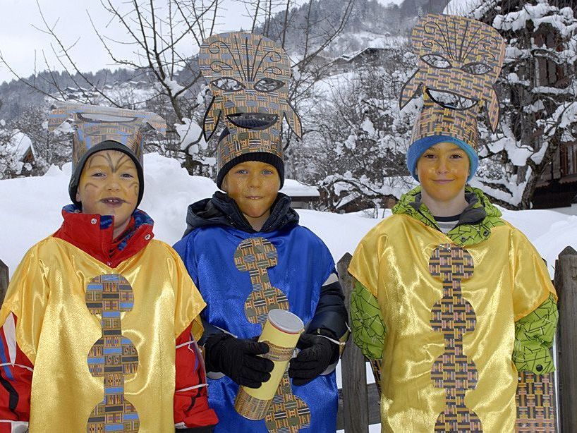 Junge "Pharaonen" aus dem Silbertal beim Kinderfasching 2012 in Schruns Junge "Pharaonen" aus dem Silbertal beim Kinderfasching 2012 in Schruns