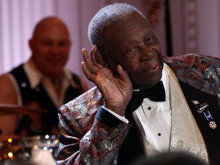 Auch BB King sang im weißen Haus Auch BB King sang im weißen Haus