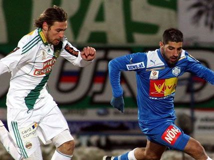 Das Duell Wiener Neustadt - Rapid endete torlos mit 0:0.