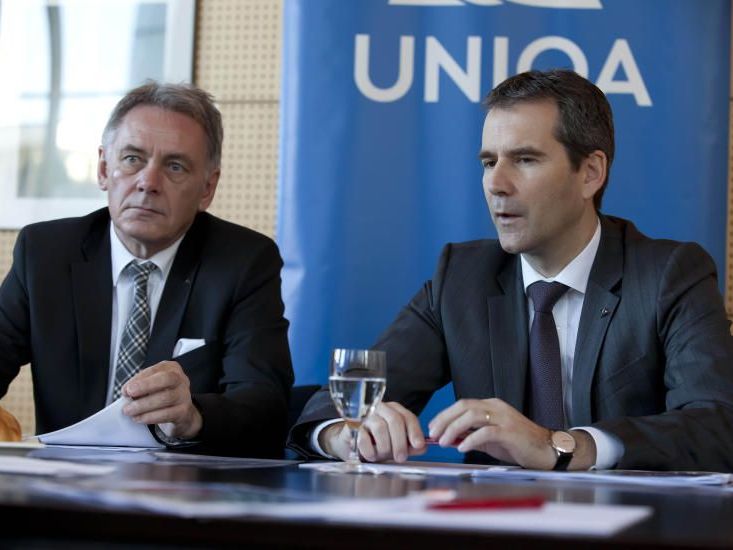 Uniqa-Landesdirektor Bruno Hutter (l.) und der neue Vorstandsvorsitzende der Uniqa Österreich, Hartwig Löger Uniqa-Landesdirektor Bruno Hutter (l.) und der neue Vorstandsvorsitzende der Uniqa Österreich, Hartwig Löger
