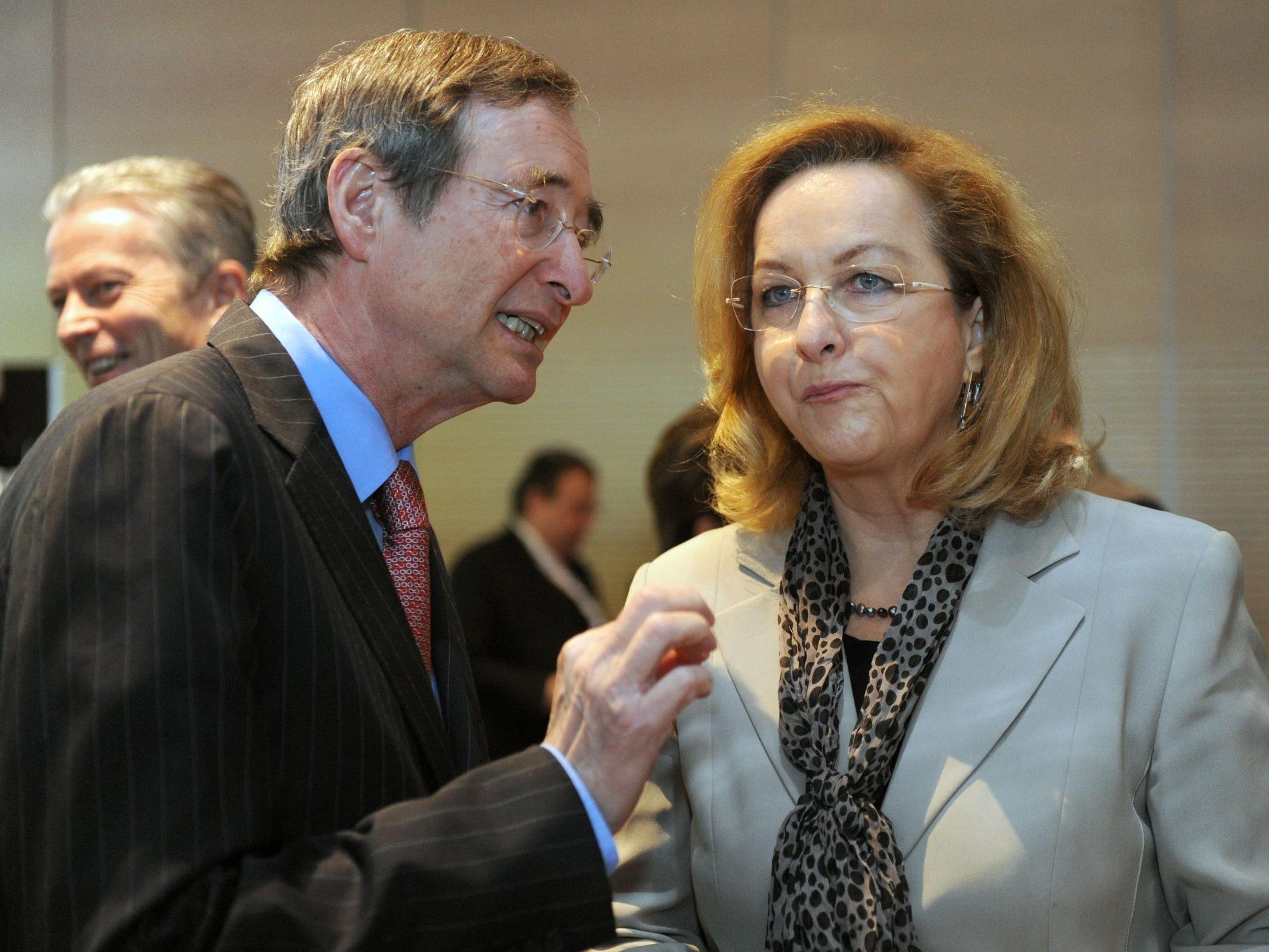 WB-Präsident Christoph Leitl (l.) und Finanzministerin Maria Fekter bei der ÖWB-Generalversammlung in Salzburg.