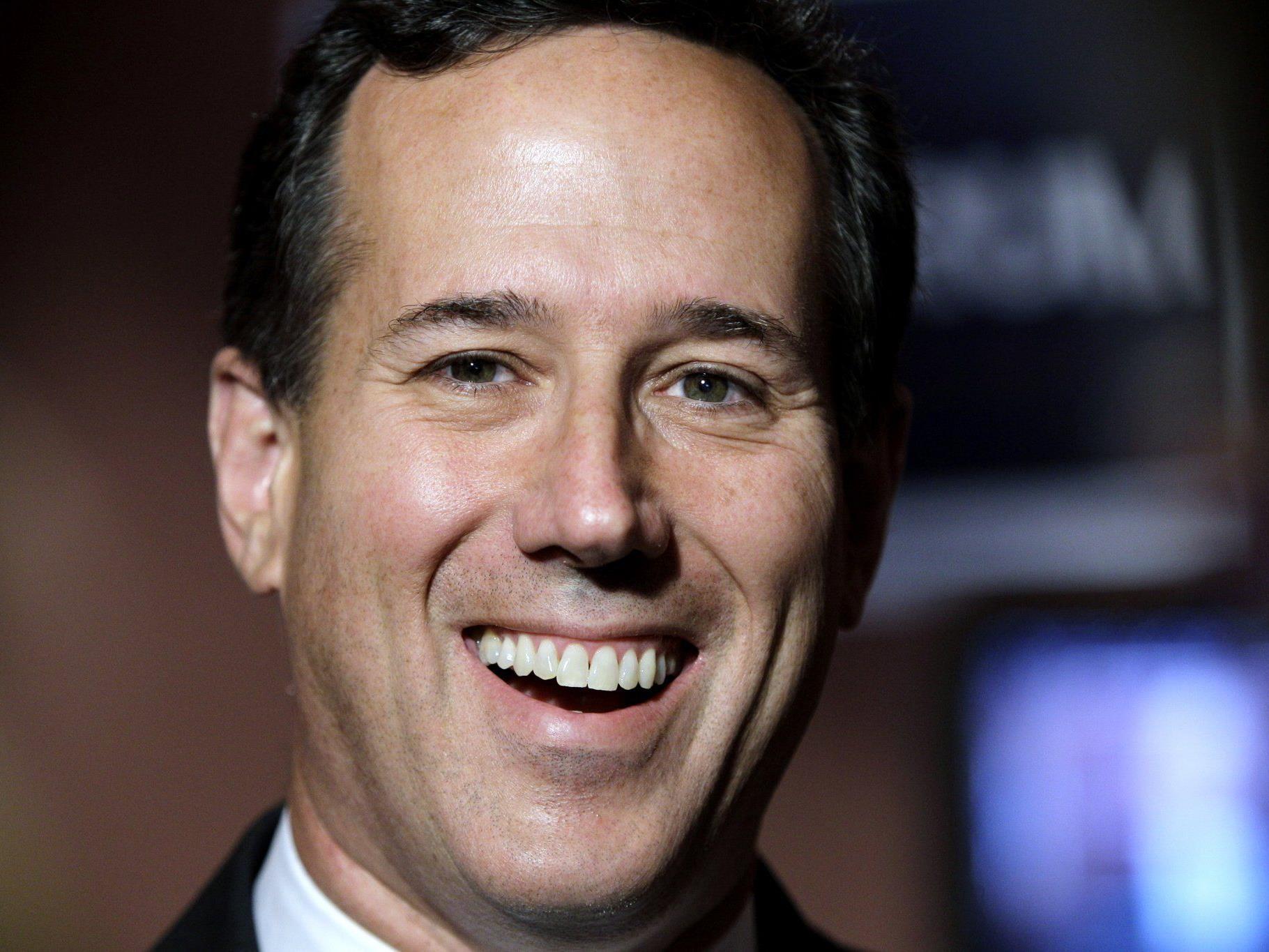 Rick Santorum: Mit 53 Prozent weit voraus.
