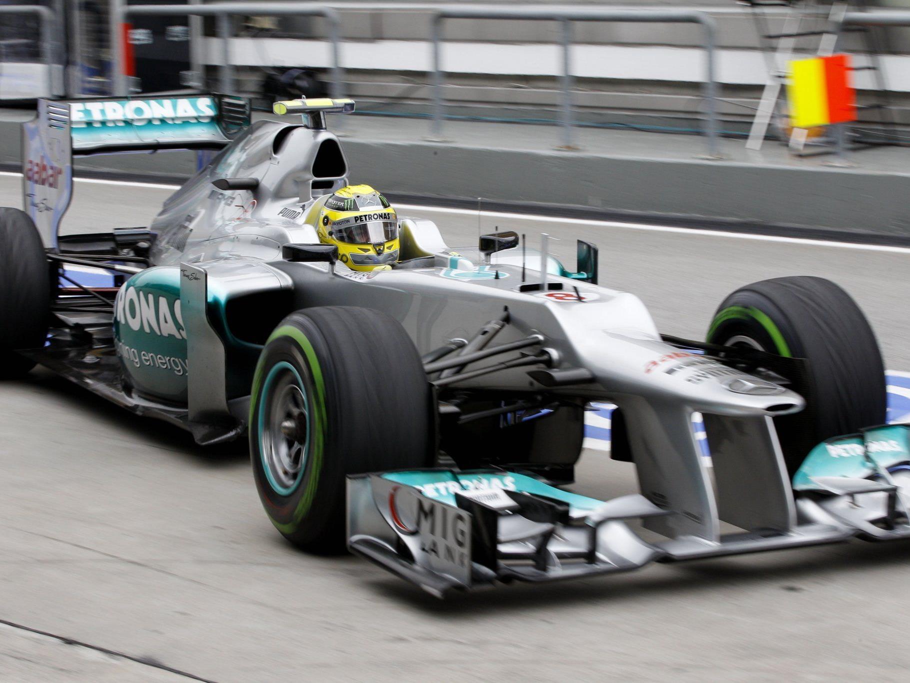 Nico Rosberg auf Mercedes war im Abschlusstraining der Schnellste.
