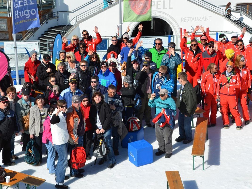 Viel Spaß hatte die "Montafoner Werkstätte" auf der Piste. Viel Spaß hatte die "Montafoner Werkstätte" auf der Piste.