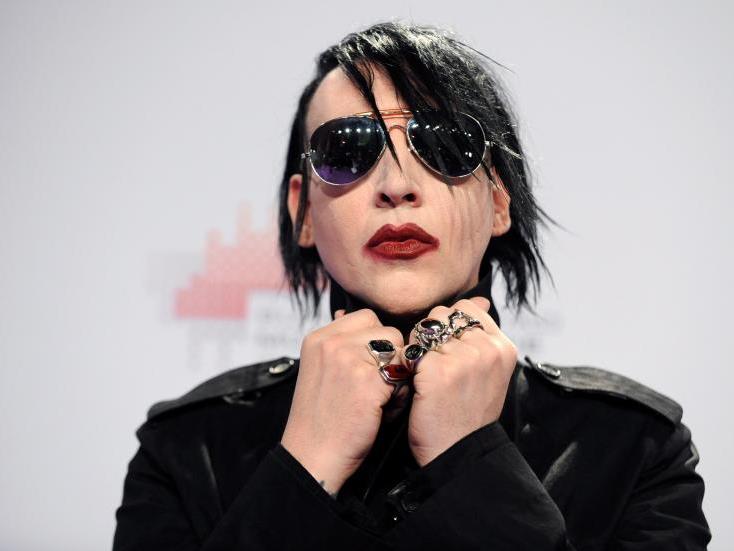 Marilyn Manson vor dem Auftritt bei der Echo-Verleihung am Donnerstag