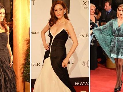 Rose McGowan, Verona Pooth und Jeanette Biedermann am Filmball.