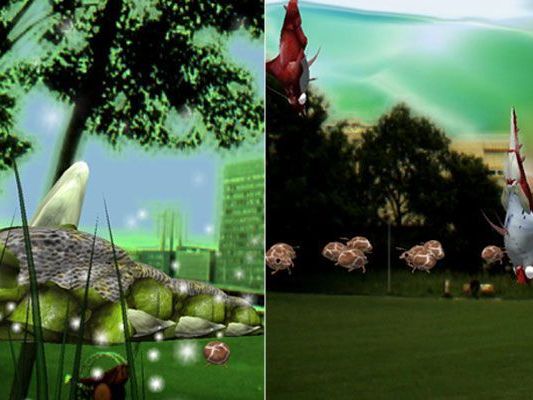 Anhand verschiedener Sensoren bietet sich dem Nutzer ein psychedelisch anmutendes Szenario, das einem LSD-Trip entsprungen sein könnte. Anhand verschiedener Sensoren bietet sich dem Nutzer ein psychedelisch anmutendes Szenario, das einem LSD-Trip entsprungen sein könnte.