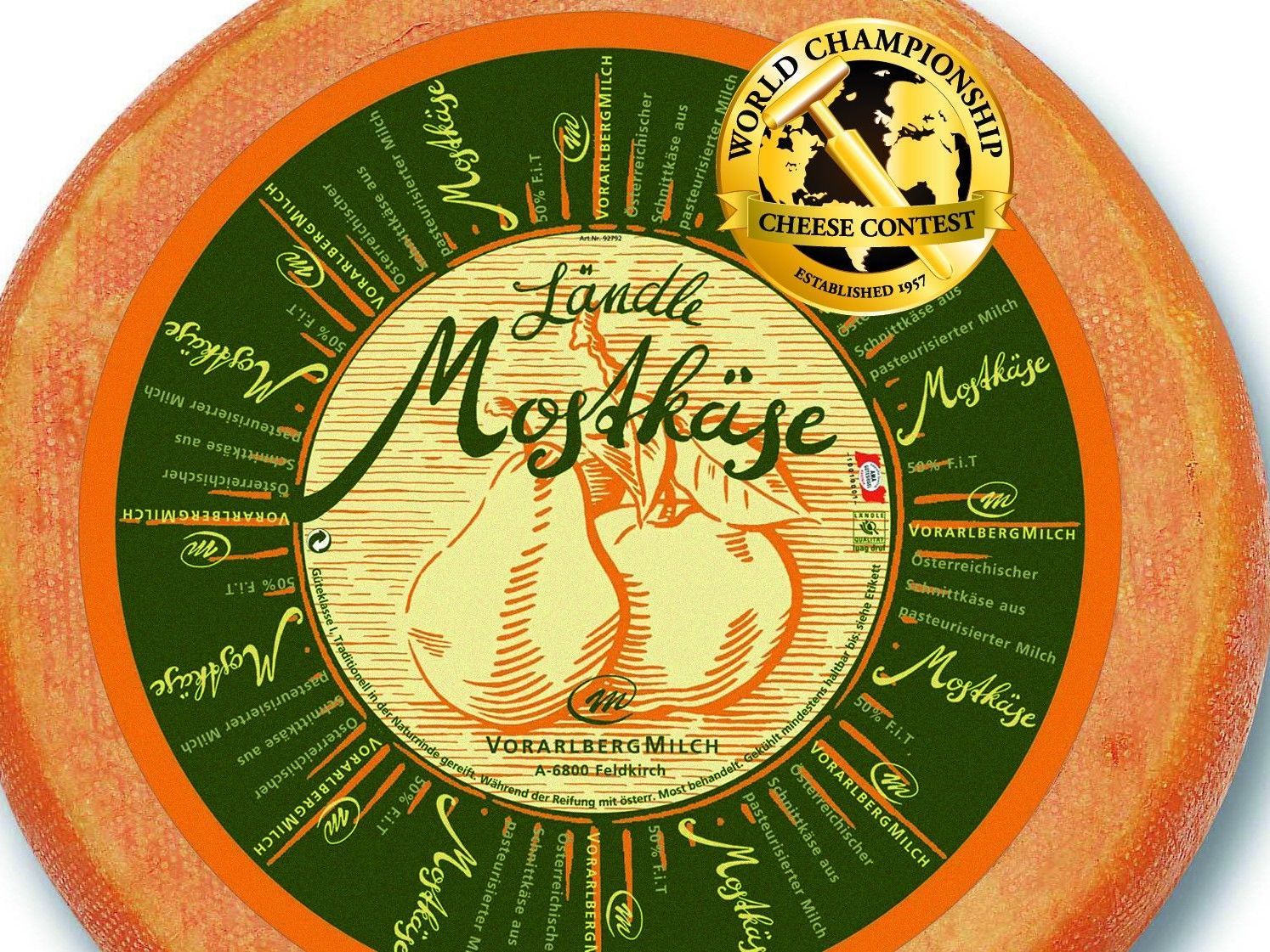 "Ländle Mostkäse" bei Käseweltmeisterschaft prämiert. "Ländle Mostkäse" bei Käseweltmeisterschaft prämiert.
