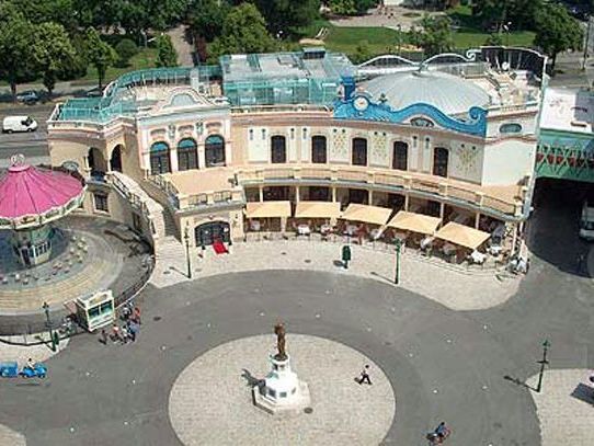 Das ist der Vorplatz zum Wiener Riesenrad.