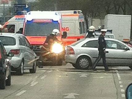Unser Leserreporter war bei einem Verkehrsunfall auf der Brünner Straße dabei