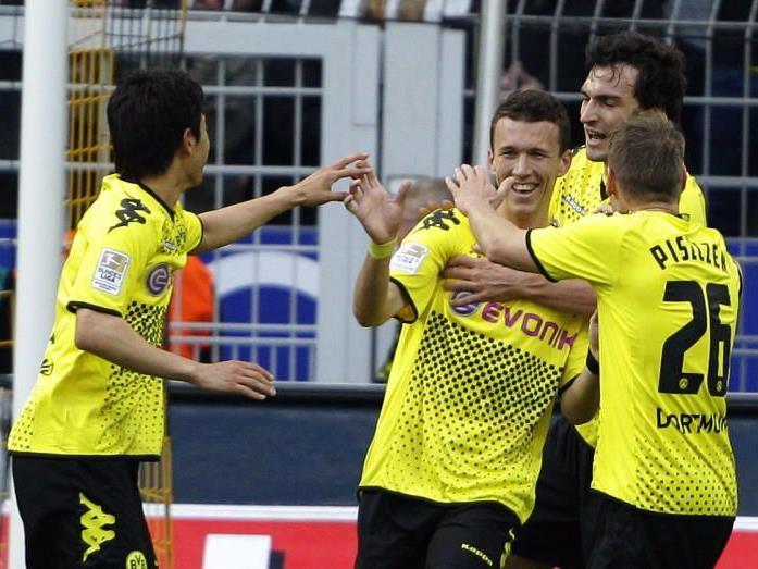 Dortmund-Spieler bejubeln Meistertitel