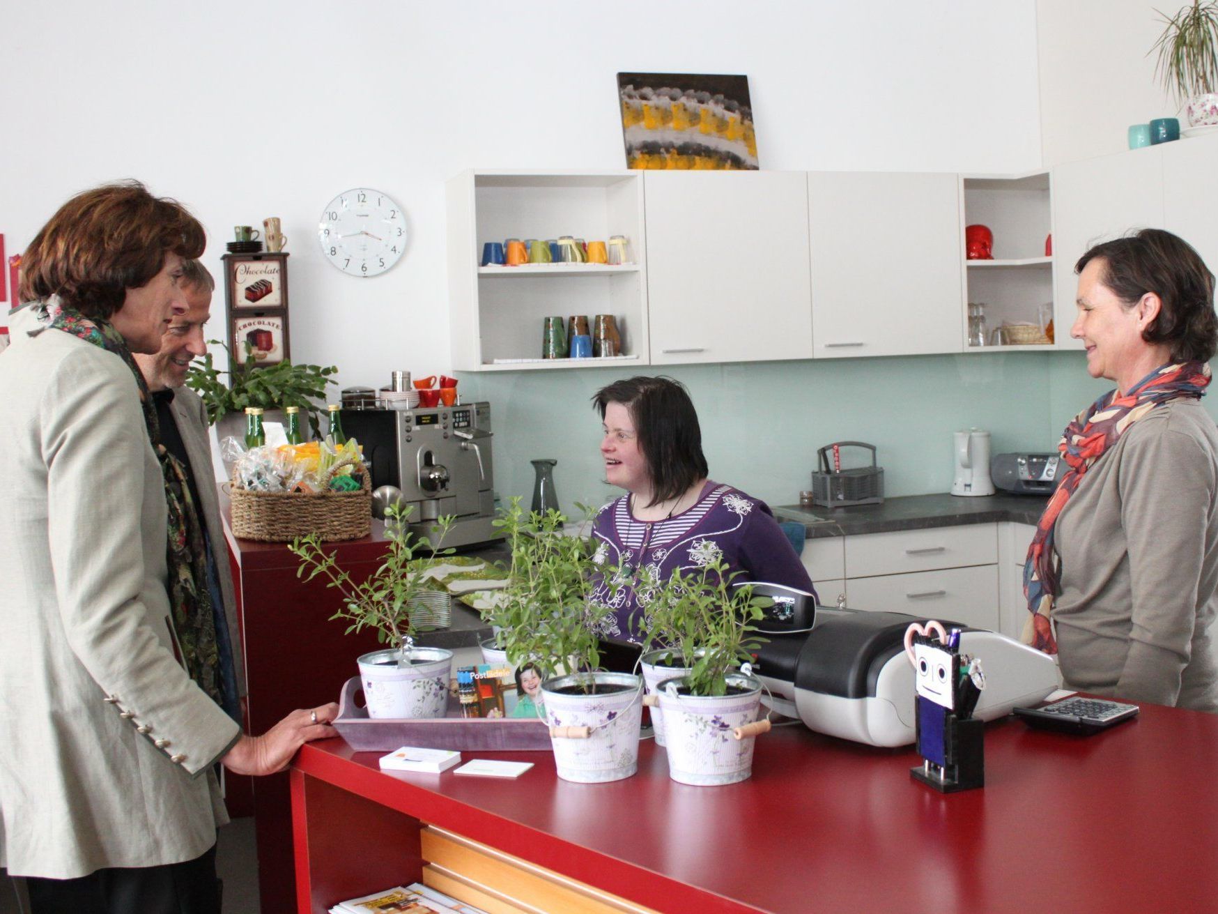LTP Bernadette Mennel auf Gemeindebesuch in Langenegg. LTP Bernadette Mennel auf Gemeindebesuch in Langenegg.