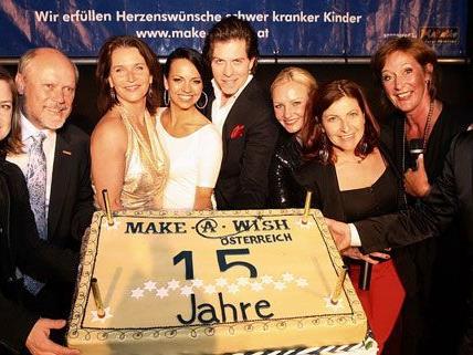 Mit viel Prominenz wurde das 15. Jubiläum der Make-a-Wish Foundation Österreich gefeiert.