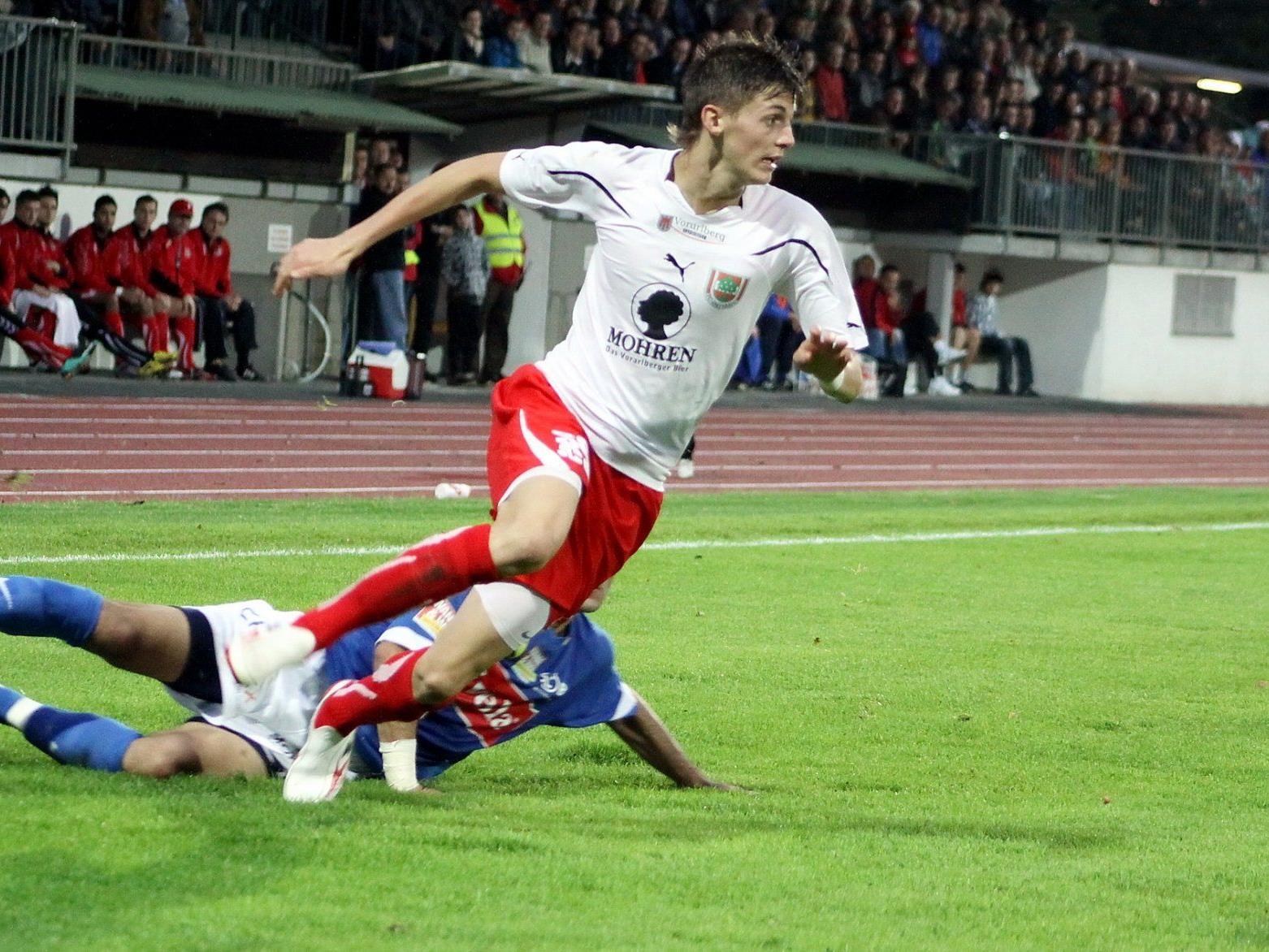 Daniel Krenn spielt als Jungprofi bei RB Salzburg und glänzt mit Toren und Spielwitz.