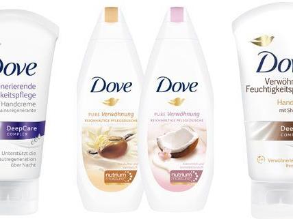 Dusch- und Handcreme von Dove gewinnen