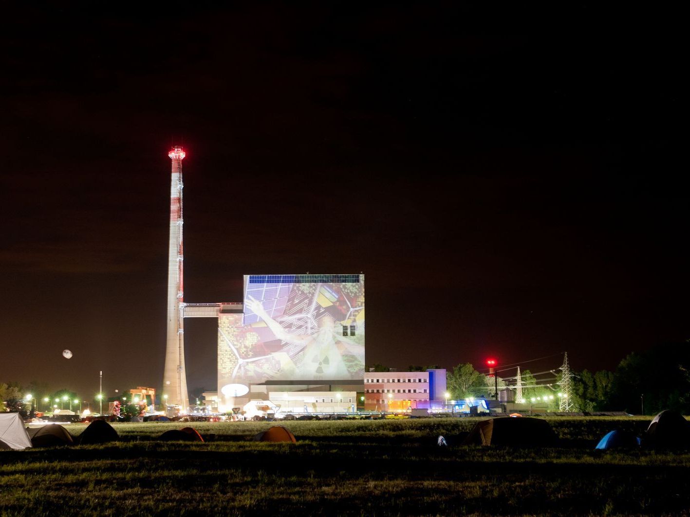 Besser als je zuvor sah das AKW für das Tomorrow-Festival in Zwentendorf aus