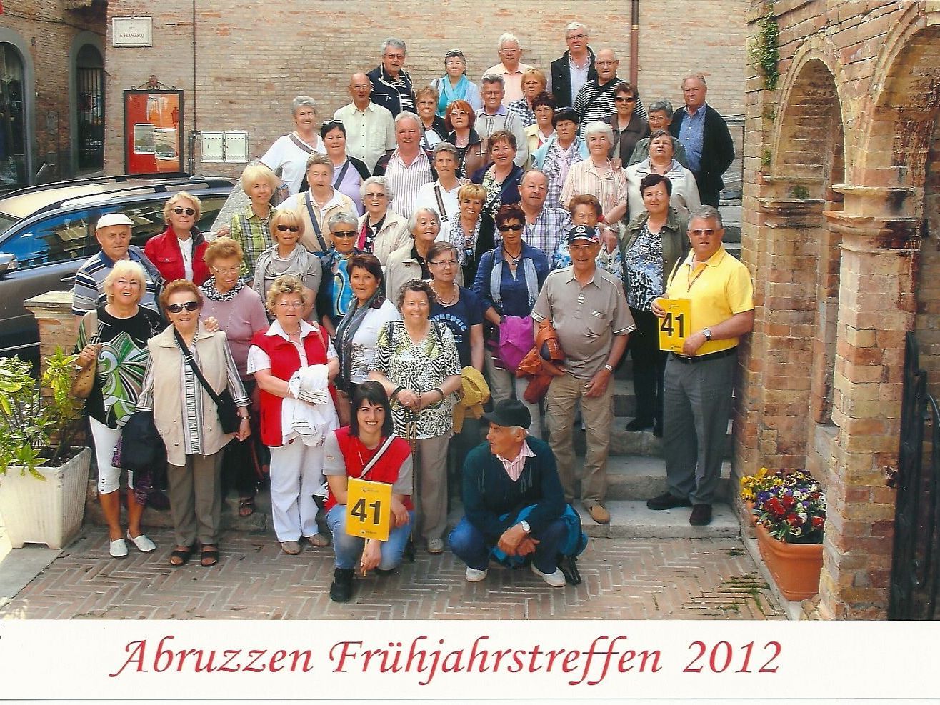 Gruppe der Montafoner Pensionisten in den Abruzzen. Gruppe der Montafoner Pensionisten in den Abruzzen.