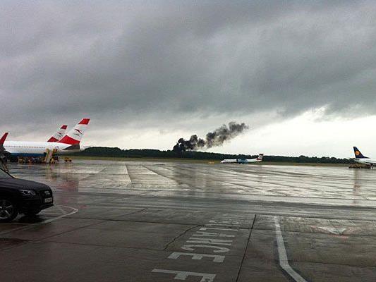 Beim Flughafen Wien-Schwechat gab es eine schockierende Rauchsäule