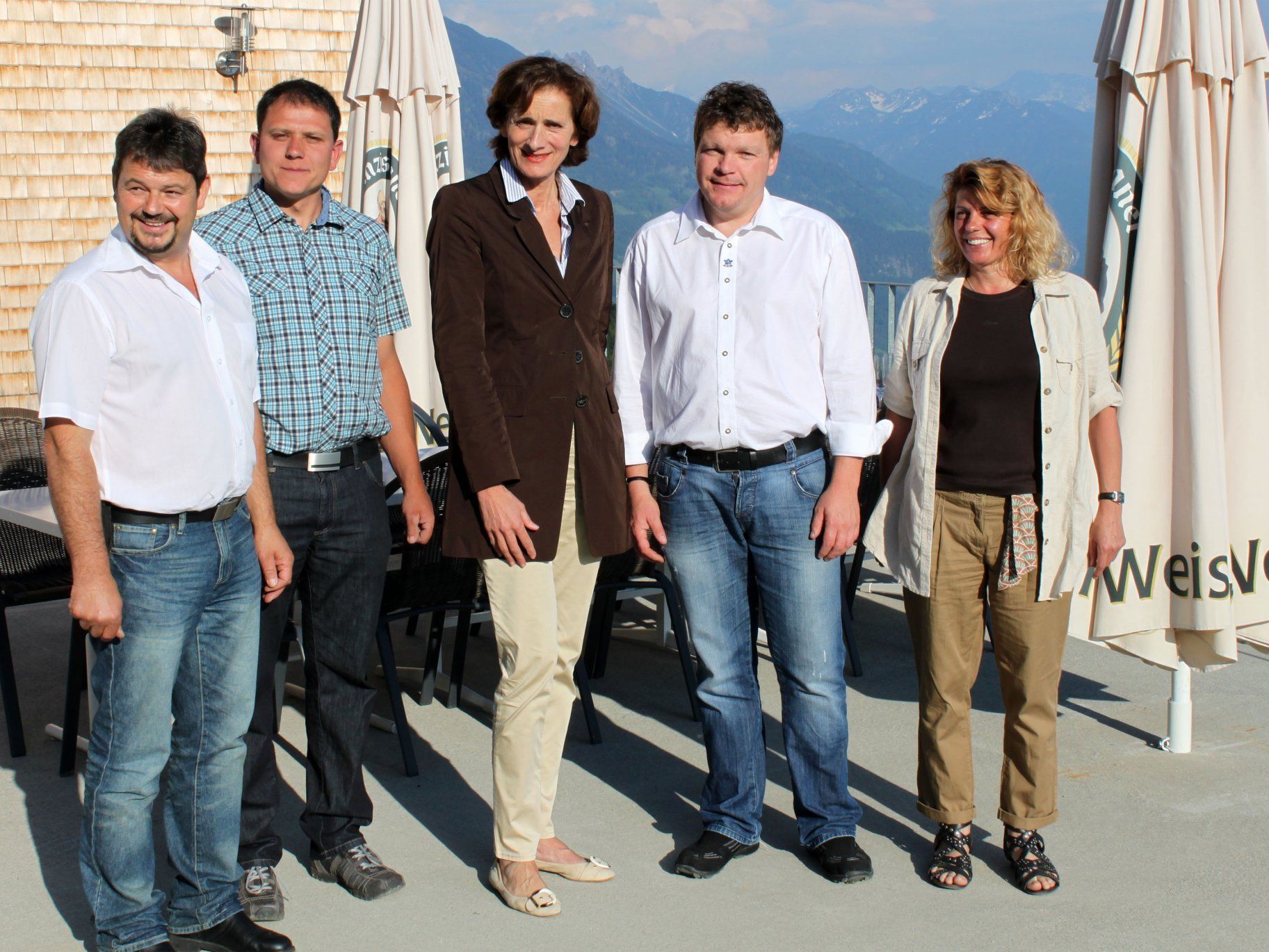 Landtagspräsidentin Bernadette Mennel beim Gemeindebesuch in Dünserberg. Landtagspräsidentin Bernadette Mennel beim Gemeindebesuch in Dünserberg.