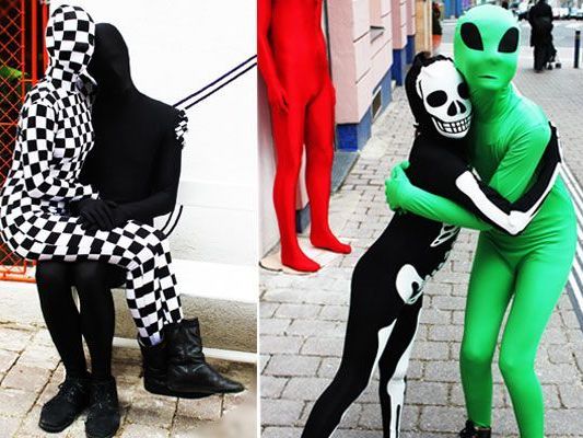 Ob für Groß oder Klein, in Schwarz-Weiß oder in Farbe - Morphsuits sind auch in Wien auf dem Vormarsch Ob für Groß oder Klein, in Schwarz-Weiß oder in Farbe - Morphsuits sind auch in Wien auf dem Vormarsch