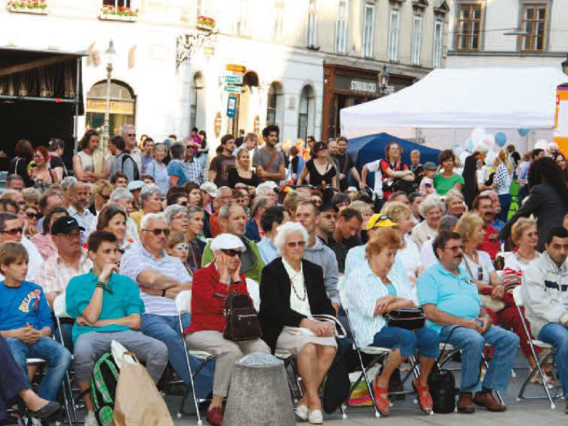 Gut besucht war "Wir sind Wien" am Michaelerplatz schon im Jahr 2011 Gut besucht war "Wir sind Wien" am Michaelerplatz schon im Jahr 2011