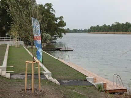 Pünktlich zur Badesaison 2012 wurde das neue Badeufer an der Alten Donau fertiggestellt.