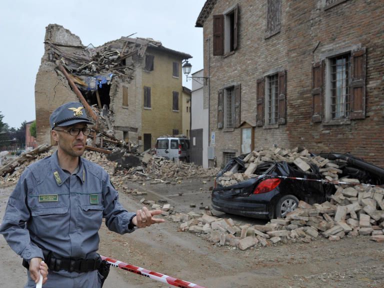 Das Erdbebengebiet im Norden Italiens kommt nicht zur Ruhe. Das Erdbebengebiet im Norden Italiens kommt nicht zur Ruhe.