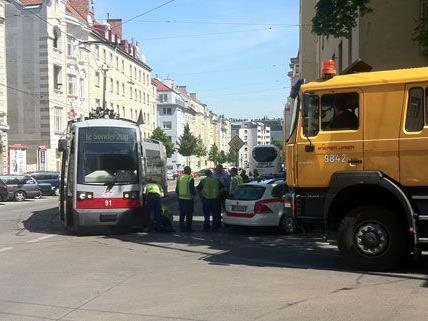 Straßenbahnunfall am Freitag in Wien-Meidling.