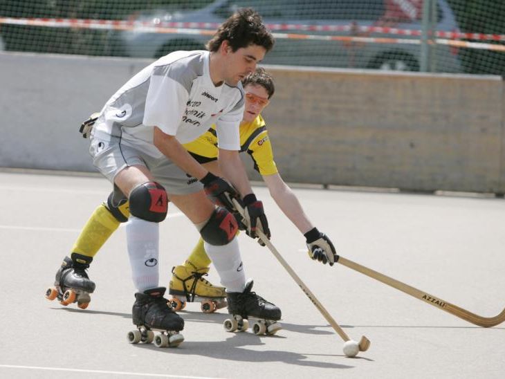 Michael Laritz hat die Rollhockeyschuhe noch nicht ganz an den Nagel gehängt. Michael Laritz hat die Rollhockeyschuhe noch nicht ganz an den Nagel gehängt.