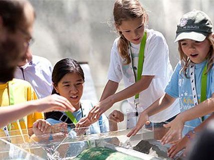 Die Vorlesungen der Kinderuni sind alles andere als graue Theorie - hier darf ausprobiert und mitgemacht werden. Die Vorlesungen der Kinderuni sind alles andere als graue Theorie - hier darf ausprobiert und mitgemacht werden.