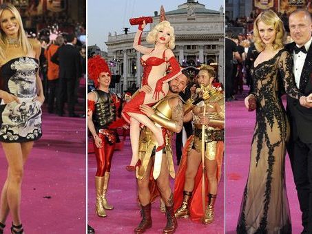 Zahlrecihe Promis wie Karolina Kurkova und Lydia Hearst schwebten am Samstag über den Magenta Carpet am Life Ball 2012.