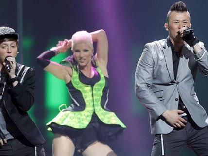 Die Trackshittaz scheiterten am Dienstag im Halbfinale des Eurovision Song Contests.