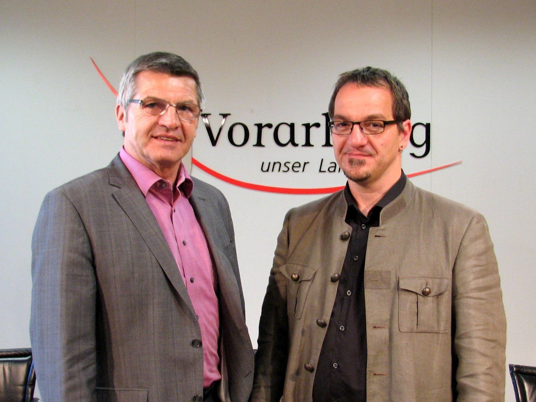 Siegi Stemer und Christian Kompatscher. Siegi Stemer und Christian Kompatscher.