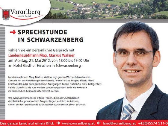 Möglichkeit zum Gespräch mit LH Wallner. Möglichkeit zum Gespräch mit LH Wallner.