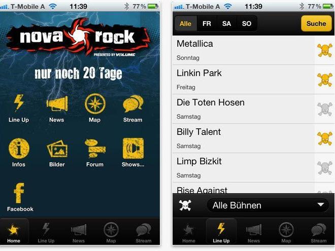 Das Nova Rock hat heuer eine eigene App