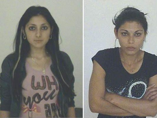Die beiden Bulgarinnen Stefka G. (18, links im Bild) und Evda G. (21) sollen in Stockerau Diebstähle versucht haben Die beiden Bulgarinnen Stefka G. (18, links im Bild) und Evda G. (21) sollen in Stockerau Diebstähle versucht haben