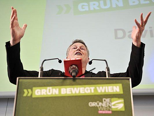 Klubobmann David Ellensohn am Sonntag bei der 67. Landesversammlung der Wiener Grünen