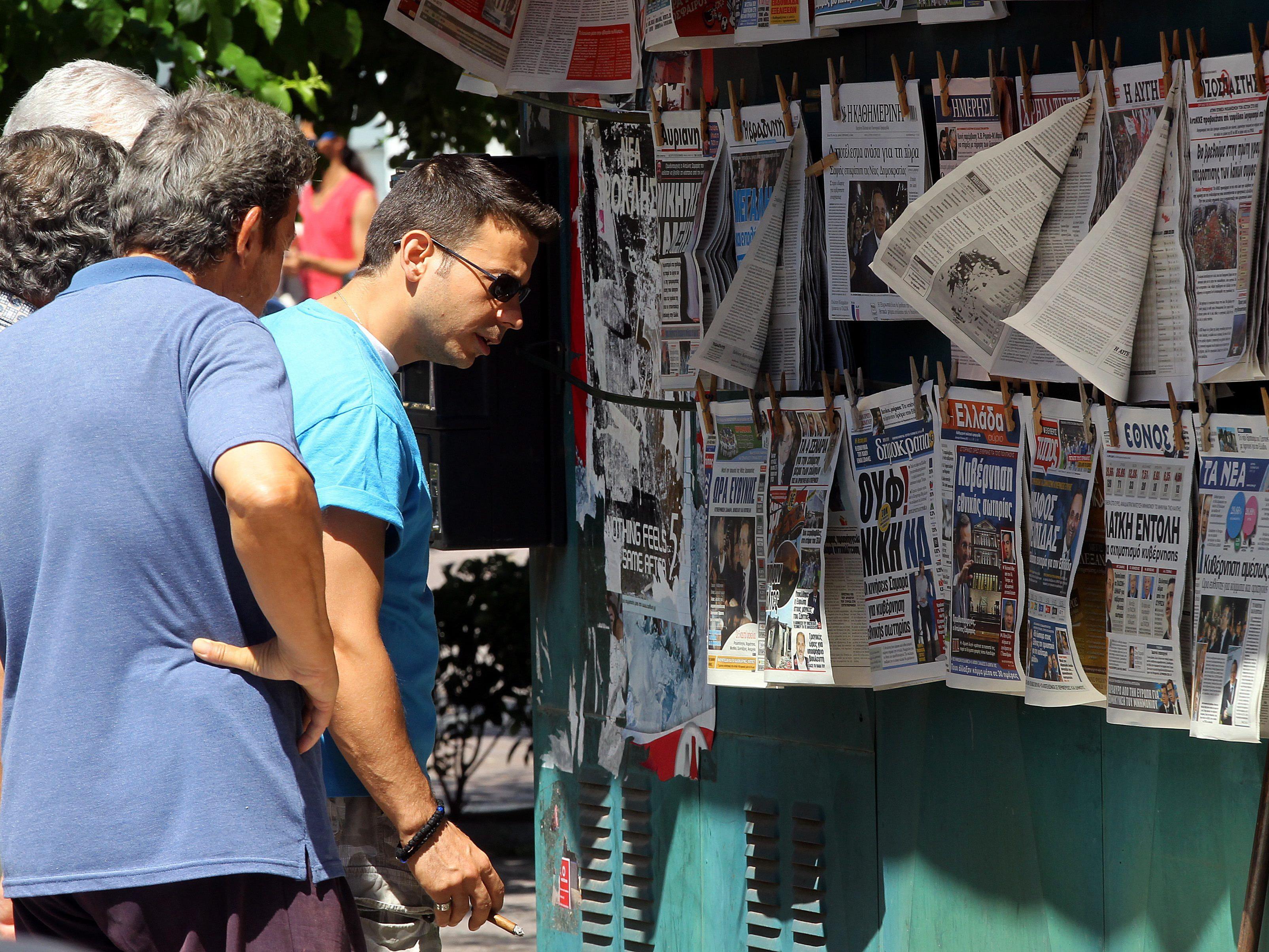 Koalitionsverhandlungen laufen auf Hochtouren. Die Headlines in Griechenland überschlagen sich.