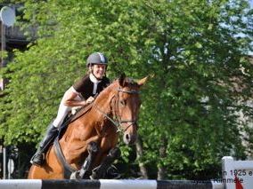 Bianca Rüscher wurde Landesmeisterin im Springreiten.