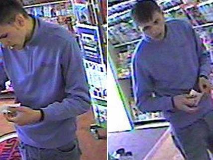 Die Polizei bittet um Hinweise auf diesen Mann, der in Favoriten einen gestohlenen Lottoschein einlöste.
