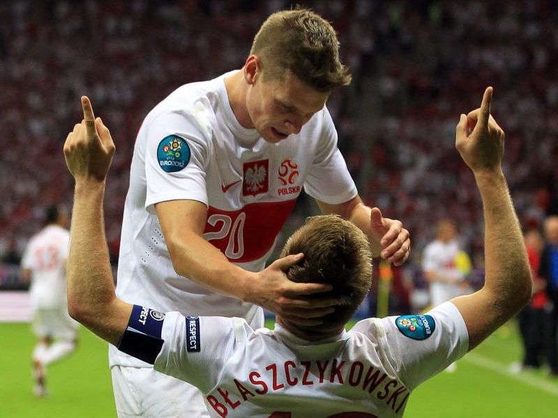 Traumtor von Polens Kapitän Blaszczykowski brachte 1:1. Traumtor von Polens Kapitän Blaszczykowski brachte 1:1.