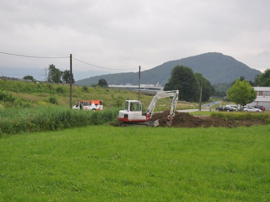 Baubeginn beim Autobahn Vollanschlauss Klaus / Koblach. Baubeginn beim Autobahn Vollanschlauss Klaus / Koblach.