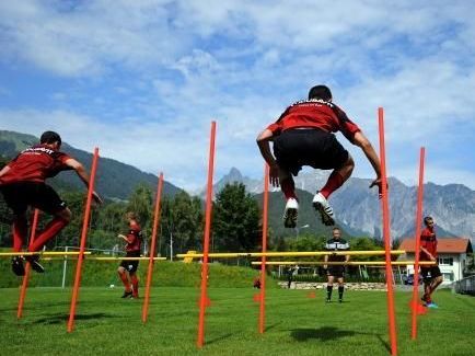 Der SC Freiburg beim Training in Schruns Der SC Freiburg beim Training in Schruns