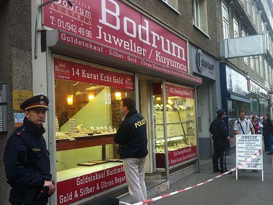 Der Juwelier Bodrum in Wien-Brigittenau wurde überfallen