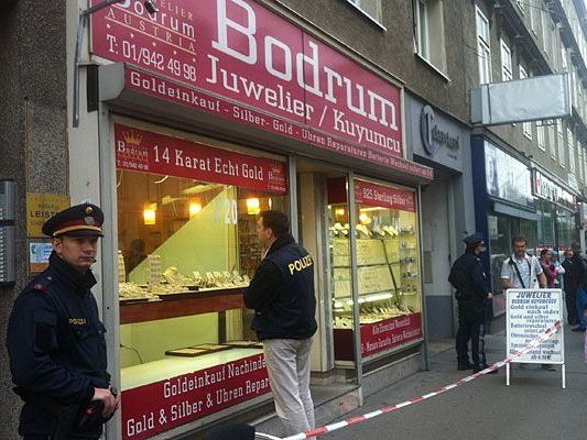 Der Juwelier Bodrum in Wien-Brigittenau wurde überfallen Der Juwelier Bodrum in Wien-Brigittenau wurde überfallen