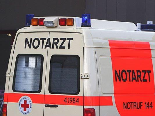 Das Opfer des Badeunfalls in Mödling wurde mit dem Notarztwagen abgeholt
