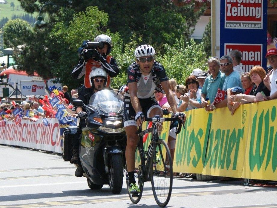 Robert Vrecer holt für das Team Vorarlberg bei der Ö-Tour Königsetappe einen Podestplatz. Robert Vrecer holt für das Team Vorarlberg bei der Ö-Tour Königsetappe einen Podestplatz.